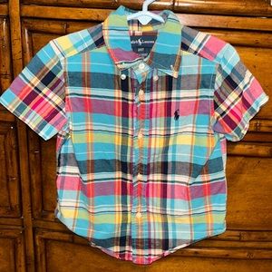 2T RL short sleeves button down shirt